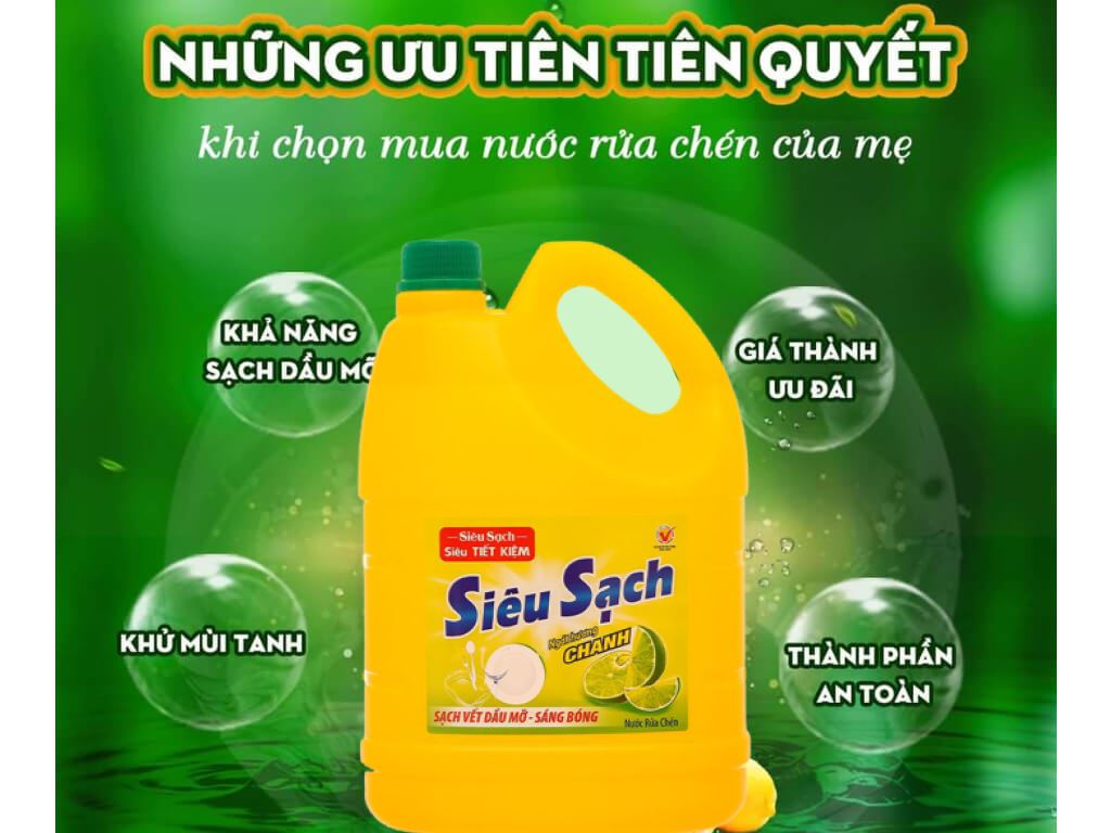 Nước rửa chén Lix chanh 3.53 lít giá tốt tại Bách hoá XANH