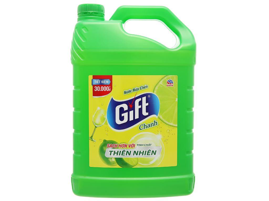Nước rửa chén Gift hương chanh can 3.8kg 1