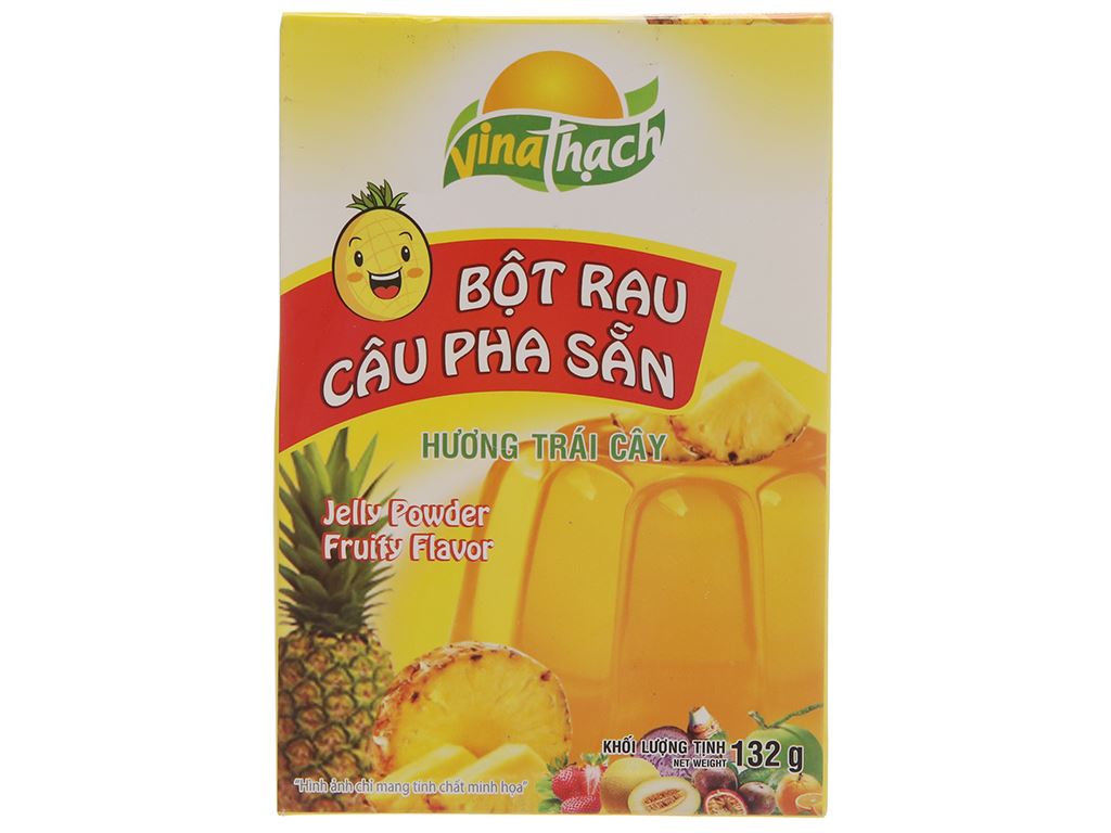 Rau câu pha sẵn VinaThạch hương dừa hộp 132gr 1