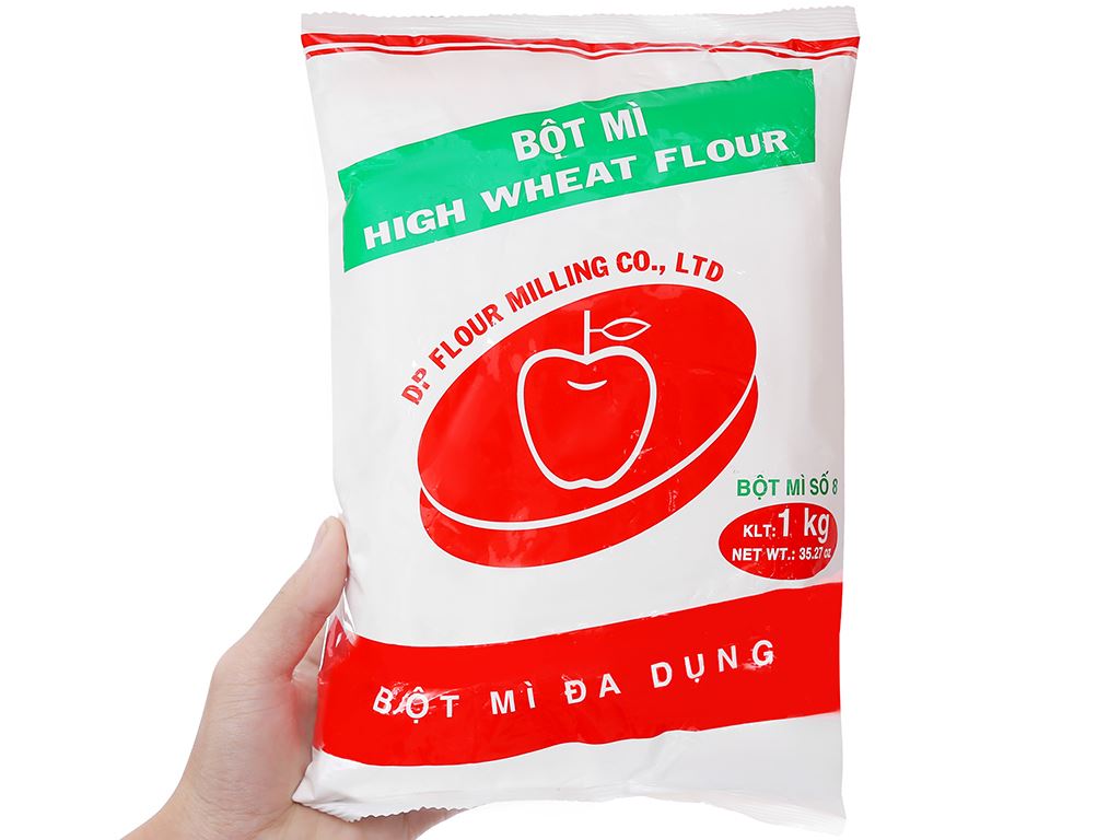 Bột mì đa dụng Táo Đỏ số 8 gói 1kg 3