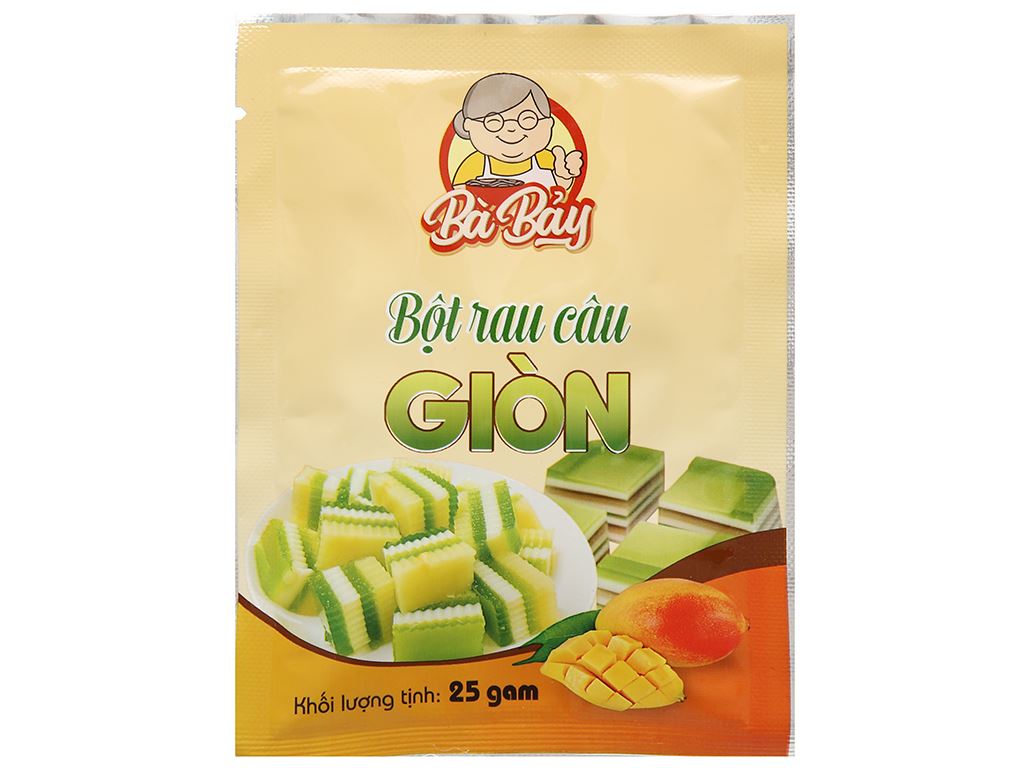 Bột rau câu giòn Bà Bảy gói 25g 1