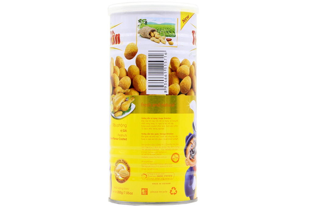 Bánh đậu phộng vị Gà hộp 200g