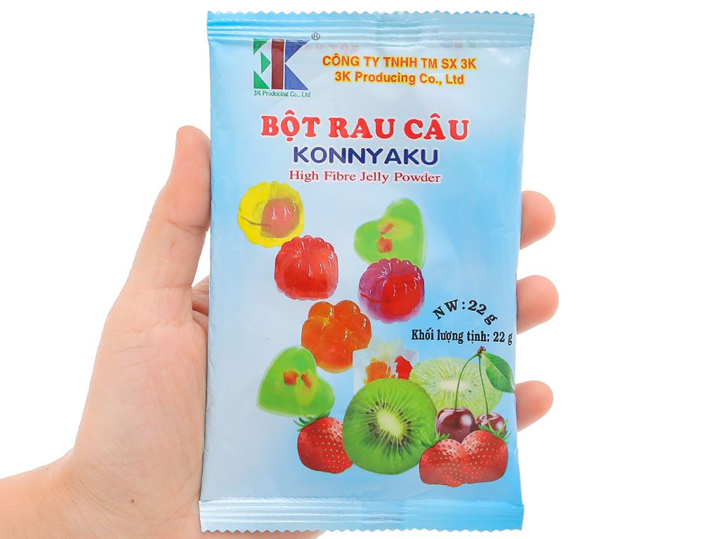 Rau câu dẻo 3K gói 22g 5
