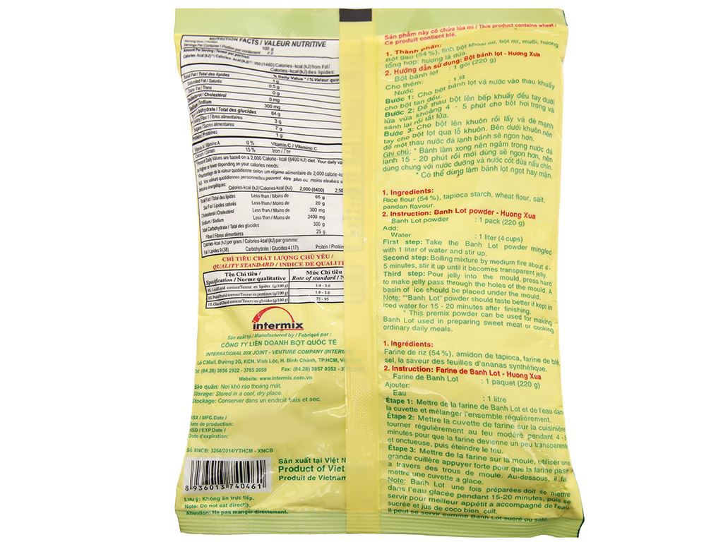 Bột bánh lọt Mikko Hương Xưa gói 220g 3