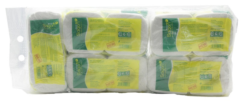 Giấy vệ sinh Sài Gòn Eco 2 lớp 10 cuộn