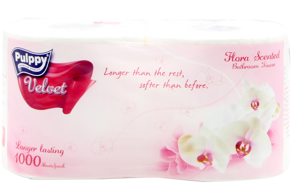 Giấy vệ sinh Pulpy vevet 2 cuộn 2 lớp