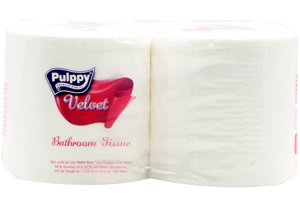 Giấy vệ sinh Pulpy vevet 2 cuộn 2 lớp