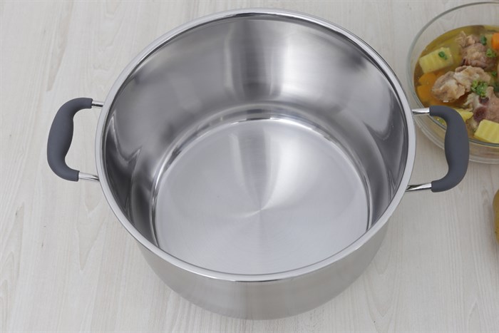 Nồi inox 3 đáy nắp inox 26 cm Fivestar N26-3DC Màu Inox