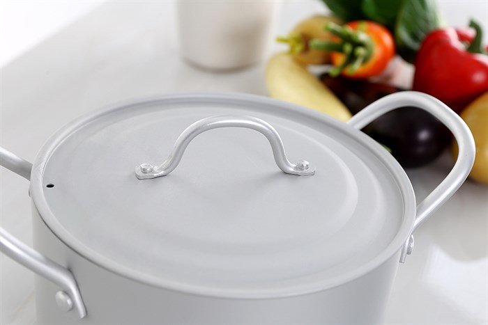 Nồi nhôm oxy hóa mềm nắp nhôm 18 cm Supor HT08008-1 Màu Bạc
