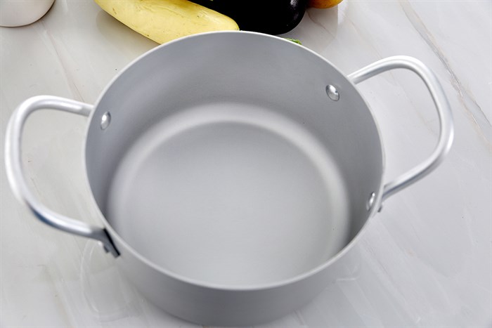 Nồi nhôm oxy hóa mềm nắp nhôm 18 cm Supor HT08008-1 Màu Bạc