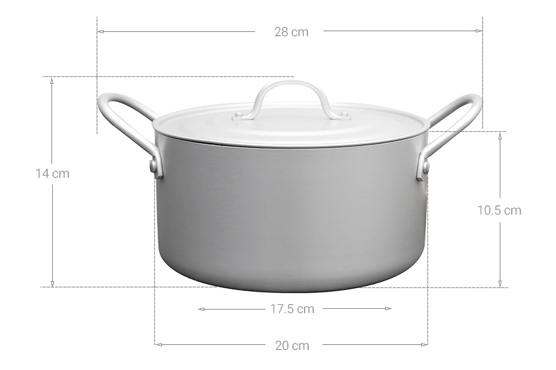 Nồi nhôm oxy hóa mềm nắp nhôm 20 cm Supor HT08008-2