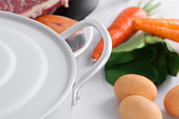 Nồi nhôm oxy hóa mềm nắp nhôm 24 cm Supor HT08008-5 Màu Bạc