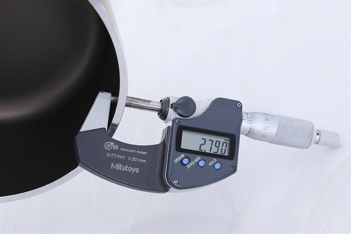 Quánh nhôm chống dính nắp kính 16 cm Delites QE Màu Nâu nhạt