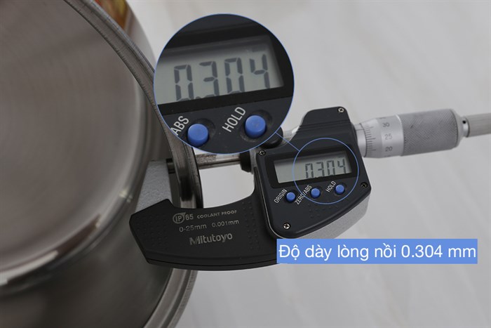 Bộ 2 nồi inox 3 đáy nắp inox Sunhouse SH332 Màu Inox