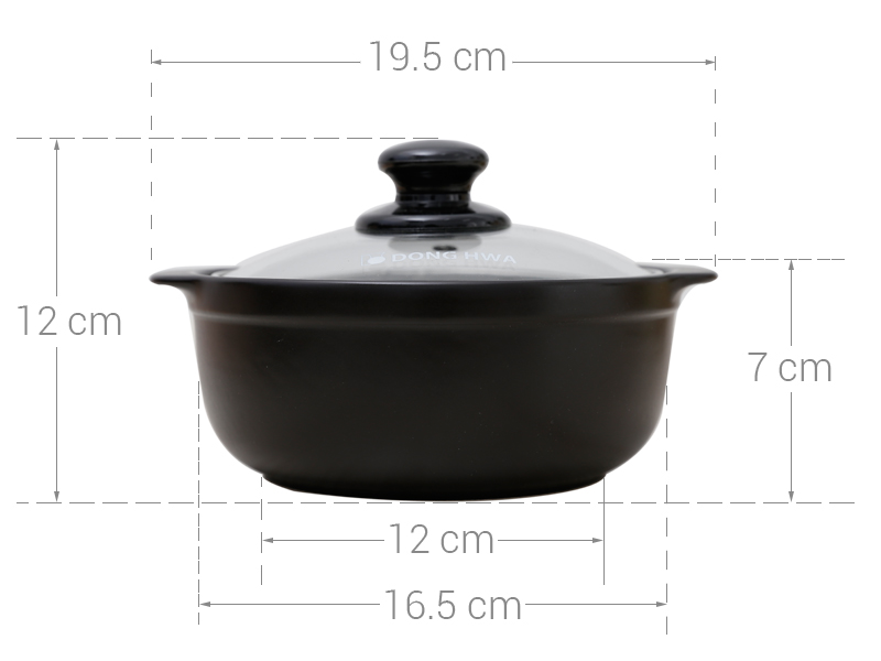 Thông số kỹ thuật Nồi đất 1 lít Dong Hwa Tucbeghi G702