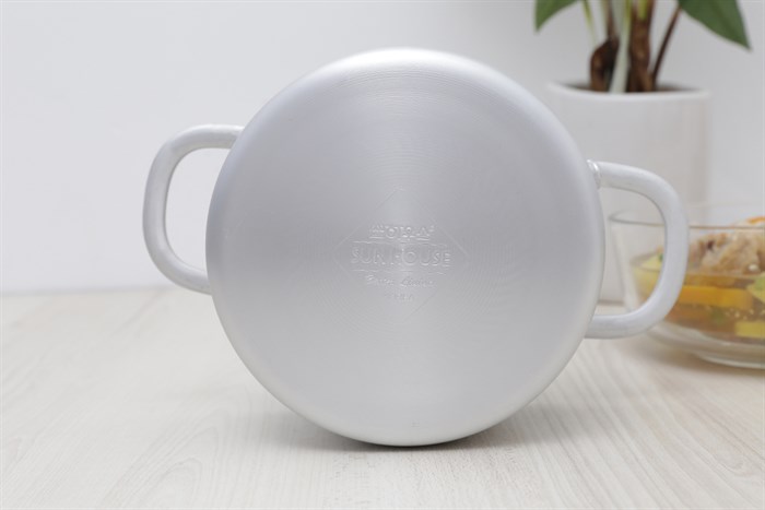 Nồi nhôm anod nắp nhôm 16 cm Sunhouse SH6542 Màu Xám