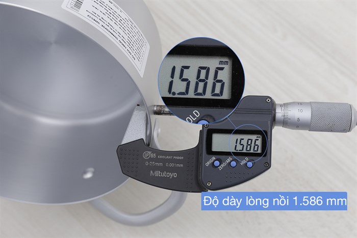 Nồi nhôm anod nắp nhôm 16 cm Sunhouse SH6542 Màu Xám