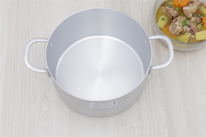 Nồi nhôm anod nắp nhôm 24 cm Sunhouse SH6542 Màu Xám