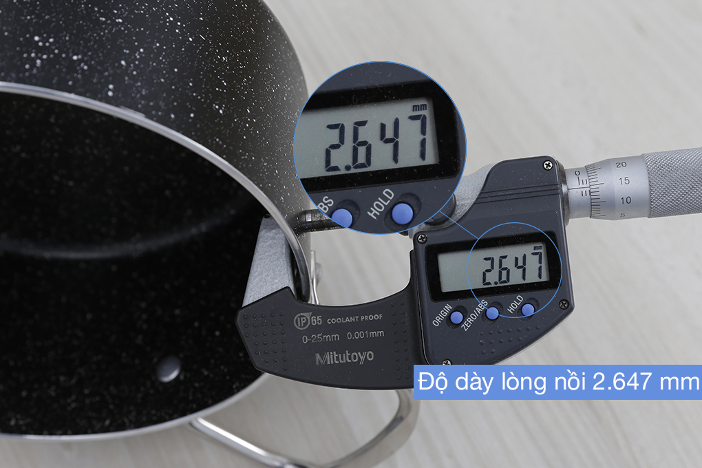 Nồi nhôm chống dính nắp kính 20 cm Delites NDE - 6