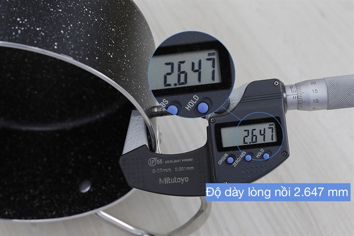 Nồi nhôm chống dính nắp kính 28 cm Delites NDE Màu Đen