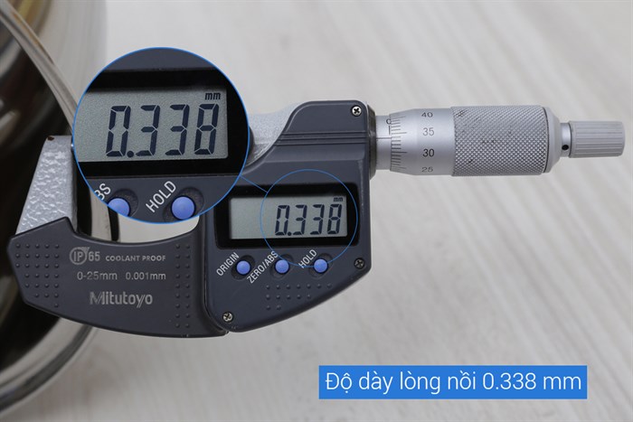 Nồi inox 3 đáy nắp kính 26 cm Sunhouse SH22126 Màu Inox