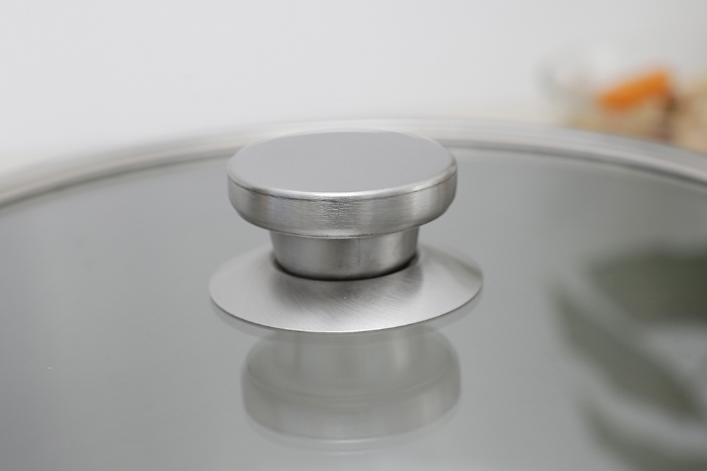 Nồi inox 3 đáy nắp kính 24 cm Delites 002NCH - 2