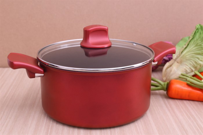 Nồi nhôm chống dính nắp kính 24 cm Tefal C6824672