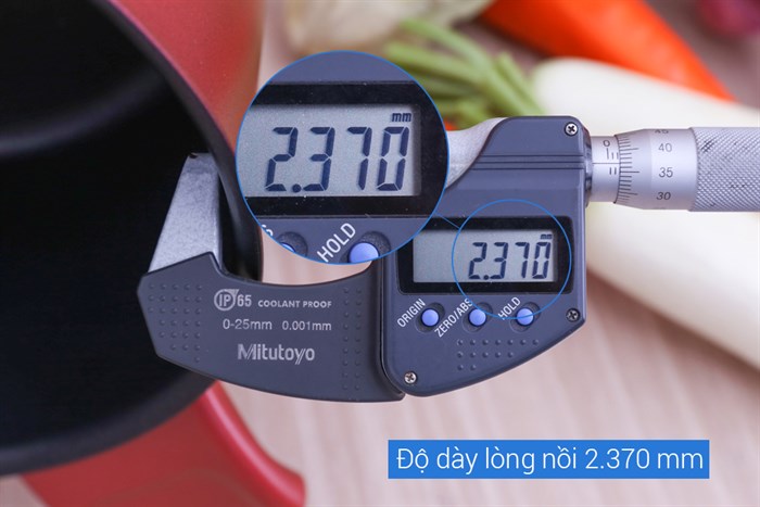 Nồi nhôm chống dính nắp kính 24 cm Tefal C6824672 Màu Đỏ