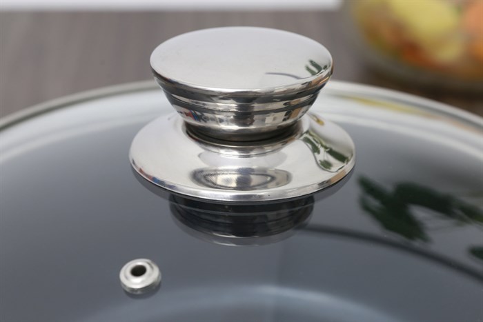 Nồi nhôm chống dính đáy từ 20 cm DMX NN001 Màu Đen