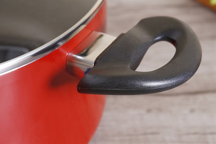 Bộ nồi chảo nhôm chống dính nắp kính Elmich EL1162 Màu Đỏ