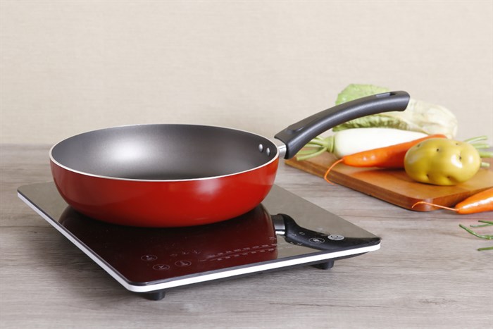 Bộ nồi chảo nhôm chống dính nắp kính Elmich EL1162 Màu Đỏ