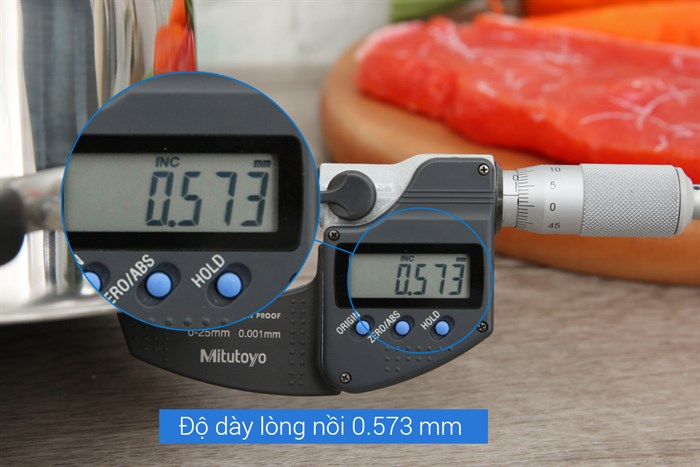 Nồi inox 5 đáy nắp kính 16 cm Sunhouse SHG24316 Màu Inox