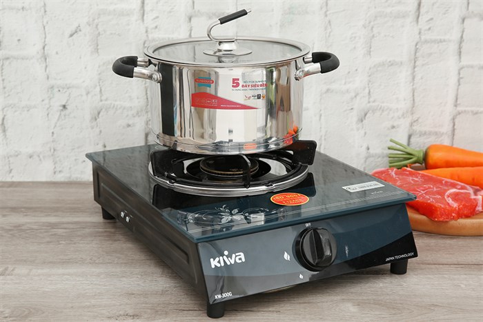 Nồi inox 5 đáy nắp kính 20 cm Sunhouse SHG24320 Màu Bạc Inox