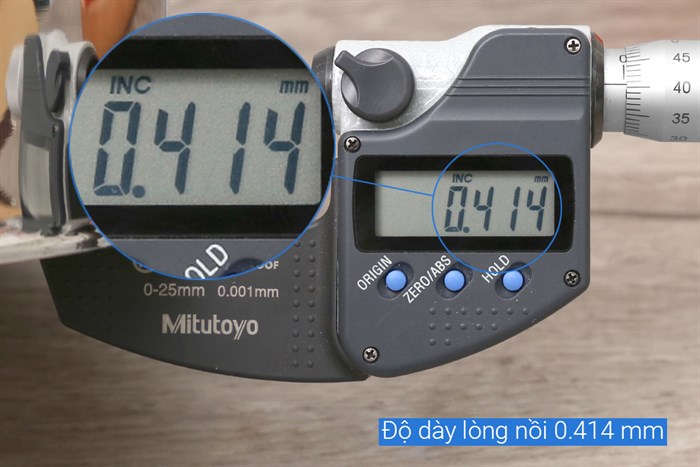 Nồi inox 3 đáy nắp kính 20 cm Happycook N20 MLGP Màu Bạc