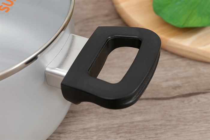 Nồi oxy hóa mềm nhôm nắp kính 20 cm Supor S30A20 Màu Bạc