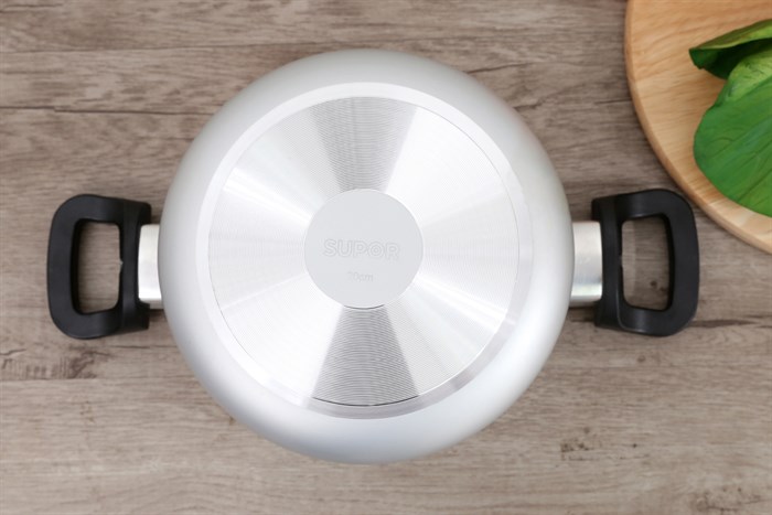 Nồi oxy hóa mềm nhôm nắp kính 20 cm Supor S30A20 Màu Bạc