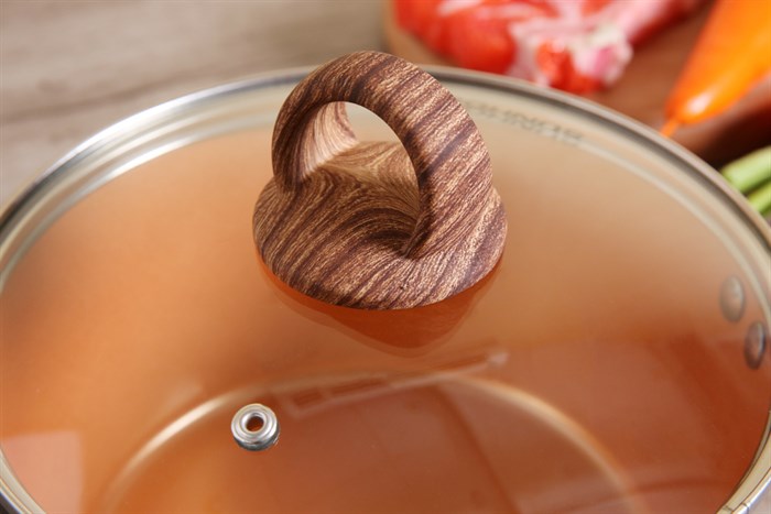 Nồi nhôm chống dính nắp kính 20 cm Sunhouse SHG2020MCA Màu Đen