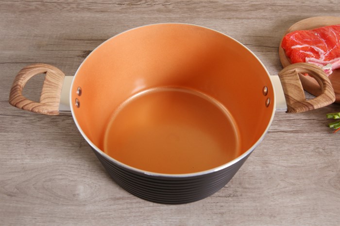 Nồi nhôm chống dính nắp kính 24 cm Sunhouse SHG2024MCA Màu Đen