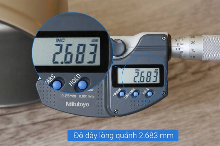 Quánh nhôm chống dính nắp kính 17 cm DMX QE Màu Nâu nhạt