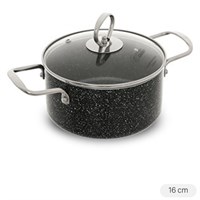 Nồi nhôm chống dính nắp kính 16 cm DMX NDE