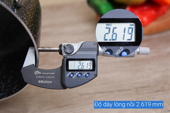 Nồi nhôm chống dính nắp kính 20 cm DMX NDE Màu Đen