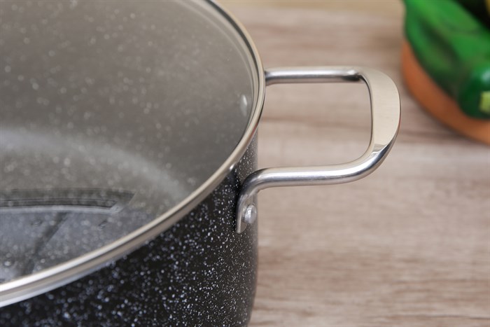 Nồi nhôm chống dính nắp kính 26 cm DMX NDE Màu Đen