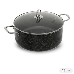 Nồi nhôm chống dính nắp kính 28 cm DMX NDE