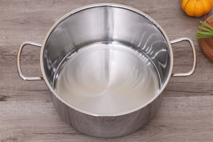 Nồi inox 3 đáy nắp kính 26 cm Fivestar FSN 26IN1 Màu Inox