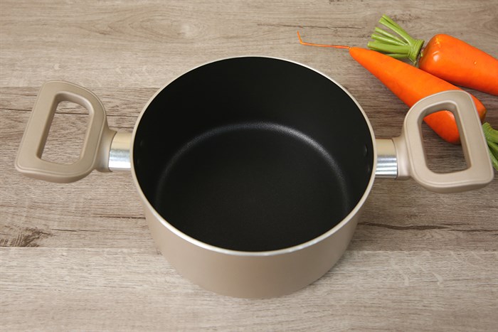 Nồi nhôm chống dính nắp kính 18 cm Tefal H9104314 Màu Vàng Hồng