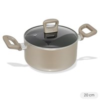 Nồi nhôm chống dính nắp kính 20 cm Tefal H9104414