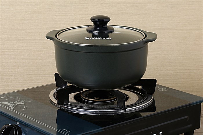 Nồi đất nắp kính 1.8 lít Dong hwa Tucbeghi G-703H Màu Xanh đen đậm