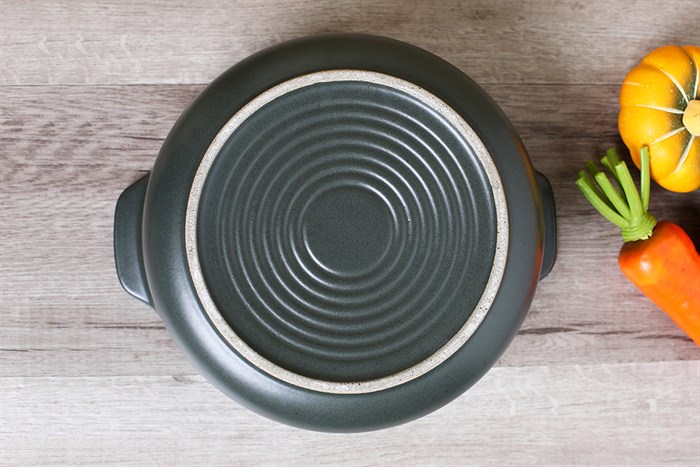 Nồi đất nắp kính 19 cm Dong hwa Tucbeghi G-704H Màu Xanh đen đậm