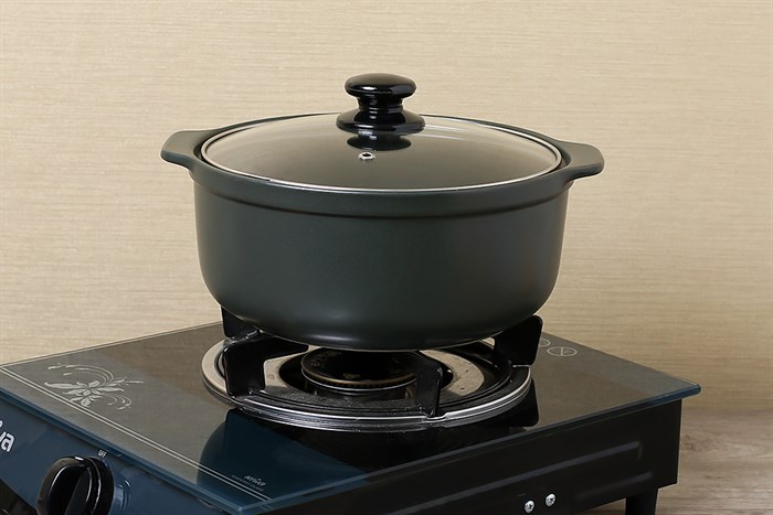 Nồi đất nắp kính 23 cm Dong hwa Tucbeghi G-705H Màu Xanh đen đậm