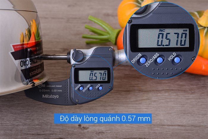 Quánh inox 3 đáy nắp kính 16 cm Happycook Q16 MLGP Màu Inox